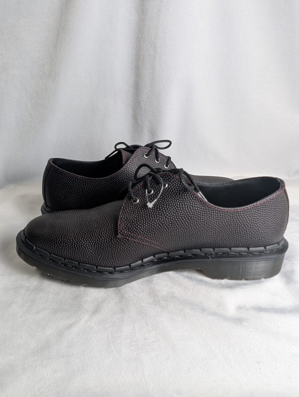 Dr. Martens 1461 Oxblood Atlas Pebble Grain Leather Oxford Shoes 11L/10M NWOB - Picture 13 of 13
